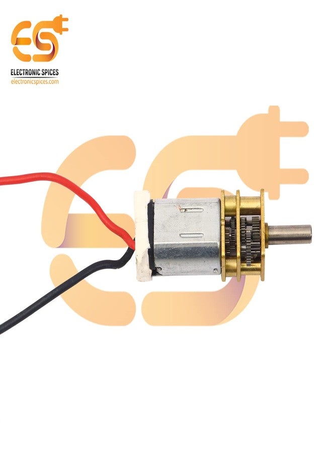 إلكترونيك سبايسس محرك إلكتروني صغير ذو تروس معدنية، يعمل بجهد 12 فولت تيار مستمر وسرعة 600 دورة في الدقيقة، من نوع Electronic Spices N20 - Image 3